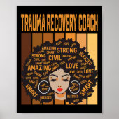 Trauma Recovery Coach Powerful Black History Month Poster (Voorkant)