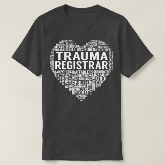 Trauma Registrar Heart T-shirt (Design voorkant)