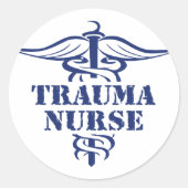 trauma ronde sticker (Voorkant)