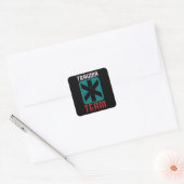 Trauma Team Cyber Gaming Gift Vierkante Sticker (Envelop)