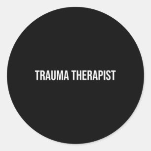Trauma therapeutische geestelijke gezondheid ronde sticker