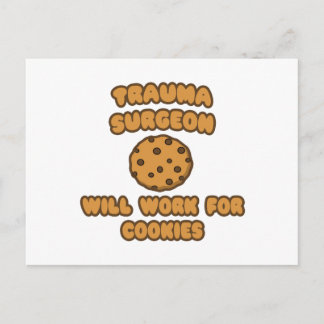 Traumachirurg .. Werkt voor cookies Briefkaart