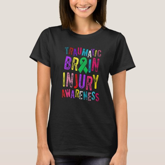 Traumatic Brain Injury Survivor Persisting TBI War T-shirt (Voorkant)