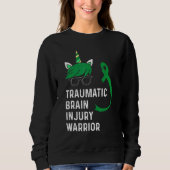 Traumatic Brain Injury Survivor Unicorn TBI Warrio Trui (Voorkant)