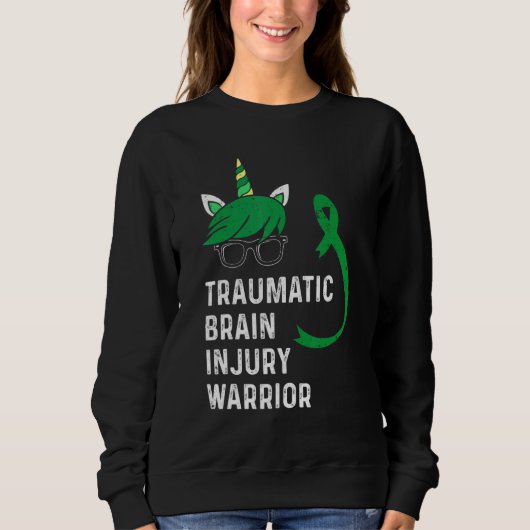 Traumatic Brain Injury Survivor Unicorn TBI Warrio Trui (Voorkant)