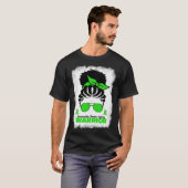 Traumatic Brain Injury Warrior For Afro Women TBI  T-shirt (Voorkant volledig)