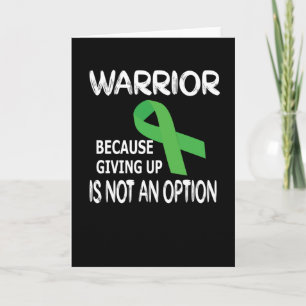 Traumatic Brain Injury Warrior TBI Awareness Gifte Kaart