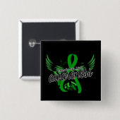 Traumatisch bewustzijn van hersenletsels 16 vierkante button 5,1 cm (Voorkant /achterkant)