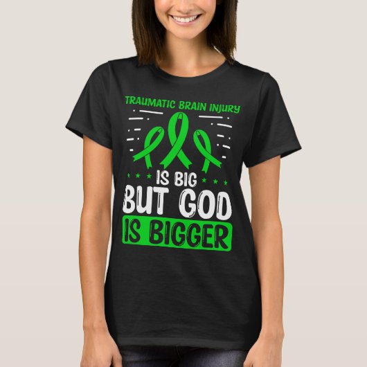 Traumatisch bewustzijn van hersenletsels God TBI R T-shirt (Voorkant)