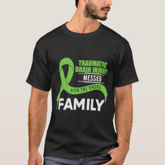 Traumatisch bewustzijn van hersenletsels, met verk t-shirt