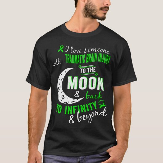 Traumatisch hersenletsel aan de maan tot in het on t-shirt (Voorkant)