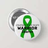 Traumatisch hersenletsel Advocate Ribbon White Ronde Button 5,7 Cm (Voorkant /achterkant)