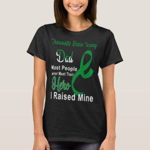 Traumatisch hersenletsel — Bewustheid pap groen li T-shirt