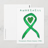 Traumatisch hersenletsel bewustzijnslint TBI-Kaart Briefkaart (Voorkant / Achterkant)