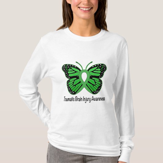 Traumatisch hersenletsel, butterfly-lint t-shirt (Voorkant)
