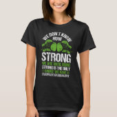 Traumatisch hersenletsel Groen lint T-shirt (Voorkant)