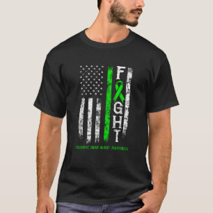 Traumatisch hersenletsel krijger Amerikaanse vlag T-shirt
