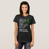 Traumatisch hersenletsel Survivor Hope TBI Warr T-shirt (Voorkant volledig)