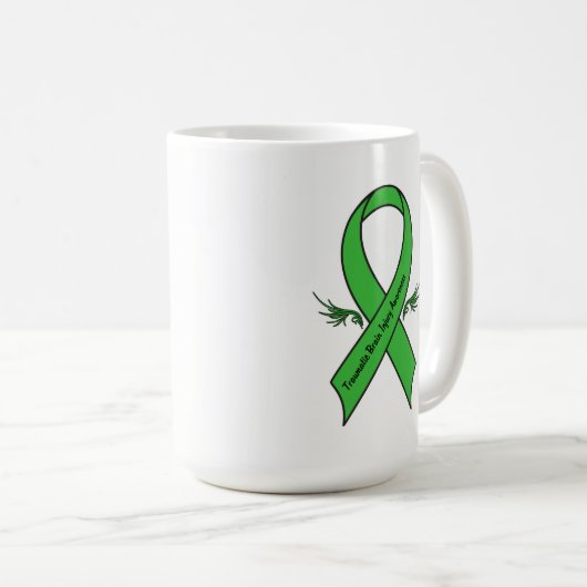 Traumatisch hersenletsellint met vleugels koffiemok (Voorkant rechts)