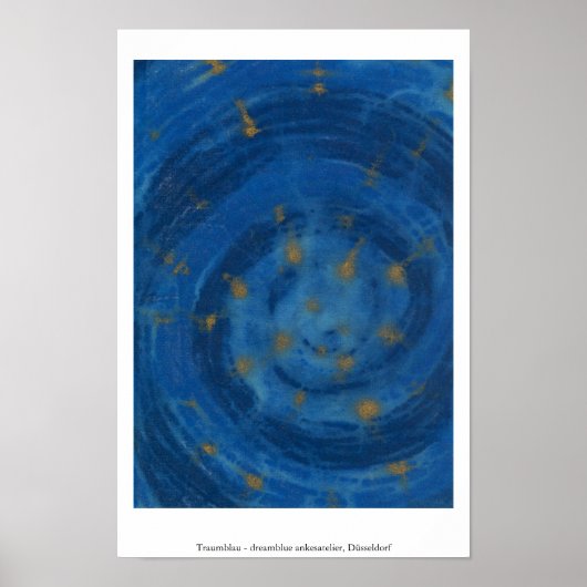 Traumblau - dreamblue poster (Voorkant)