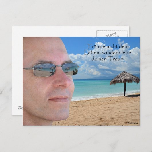 TRÄUME LEBEN BRIEFKAART (Voorkant / Achterkant)