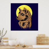 träumender Wolfswelpe Poster (Keuken)