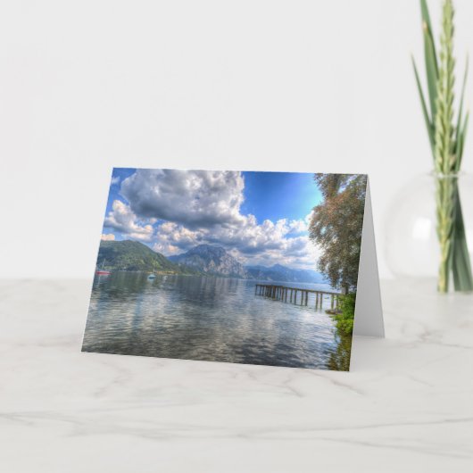 Traunsee Lake Altmunster Oostenrijk Kaart (Voorkant)