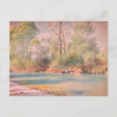 Traunstein River op de weg naar Empfig, Beieren: Briefkaart (Voorkant)