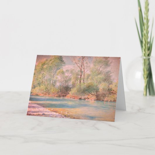 Traunstein River op de weg naar Empfig, Beieren: Kaart (Voorkant)