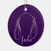 Traurig ornament (pootafdrukken) (Links)