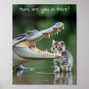 Traurige Eenzame Huisdieren Poster Print: Mama, be