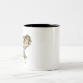 Traurige Meerjungfrauen am Anker Tweekleurige Koffiemok (Center)