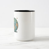 Travball for fan tweekleurige koffiemok (Center)