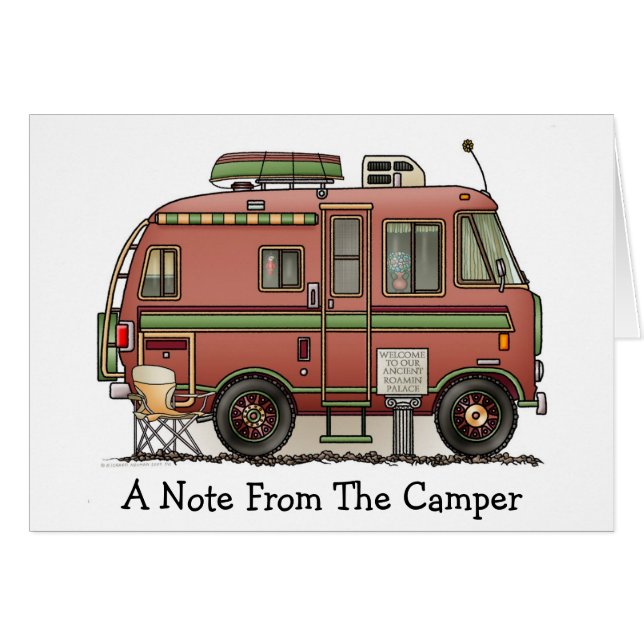 Travco Motor Home Camper RV (Voorkant Horizontaal)