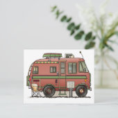 Travco Motor Home Camper RV Briefkaart (Staand voorkant)