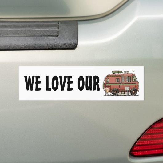 Travco Motor Home Camper RV Bumpersticker (Op auto)