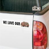 Travco Motor Home Camper RV Bumpersticker (Op Truck)
