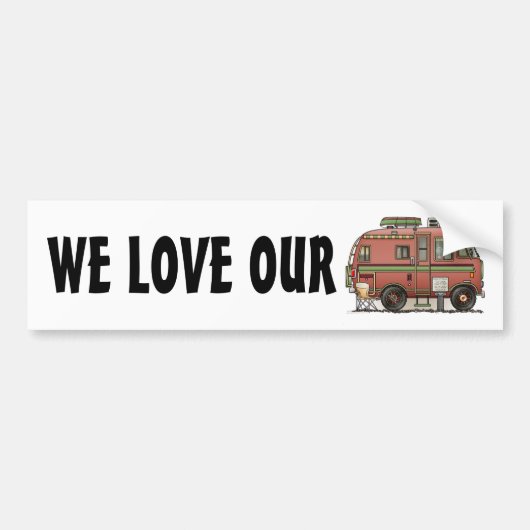 Travco Motor Home Camper RV Bumpersticker (Voorkant)