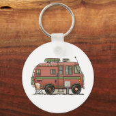 Travco Motor Home Camper RV Sleutelhanger (Voorkant)