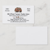 Travco Motor Home Camper RV Visitekaartje (Voorkant / Achterkant)