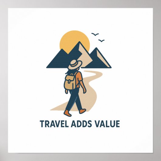 Travel adds value poster (Voorkant)