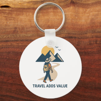 Travel adds value sleutelhanger