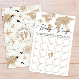 Travel Adventure Baby Bingo Game Kaart