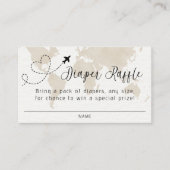 Travel Adventure Baby shower Luier Raffle Kaart (Voorkant)