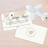 Travel Adventure Baby shower Luier Raffle Kaart