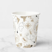 Travel Adventure Baby shower Papieren bekers (Links)