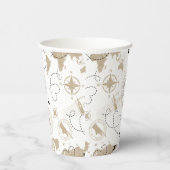 Travel Adventure Baby shower Papieren bekers (Rechts)