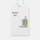 Travel Adventure Gift Labels Ready Set Explore Cadeaulabel (Achterkant)