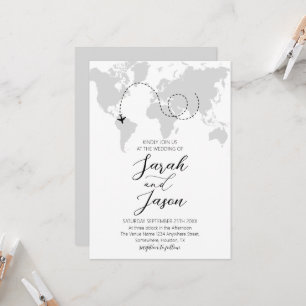 Travel Adventure Wereldkaart Destination Wedding Kaart
