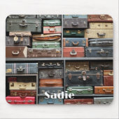 Travel Adventures, Vintage Suitcases Muismat (Voorkant)